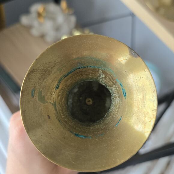 Brass Candlestick Mcm Lot Of 2 - Picture 2 of 10